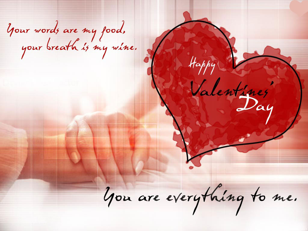 Beautiful Romantic Happy Valentines Day Wallpaper