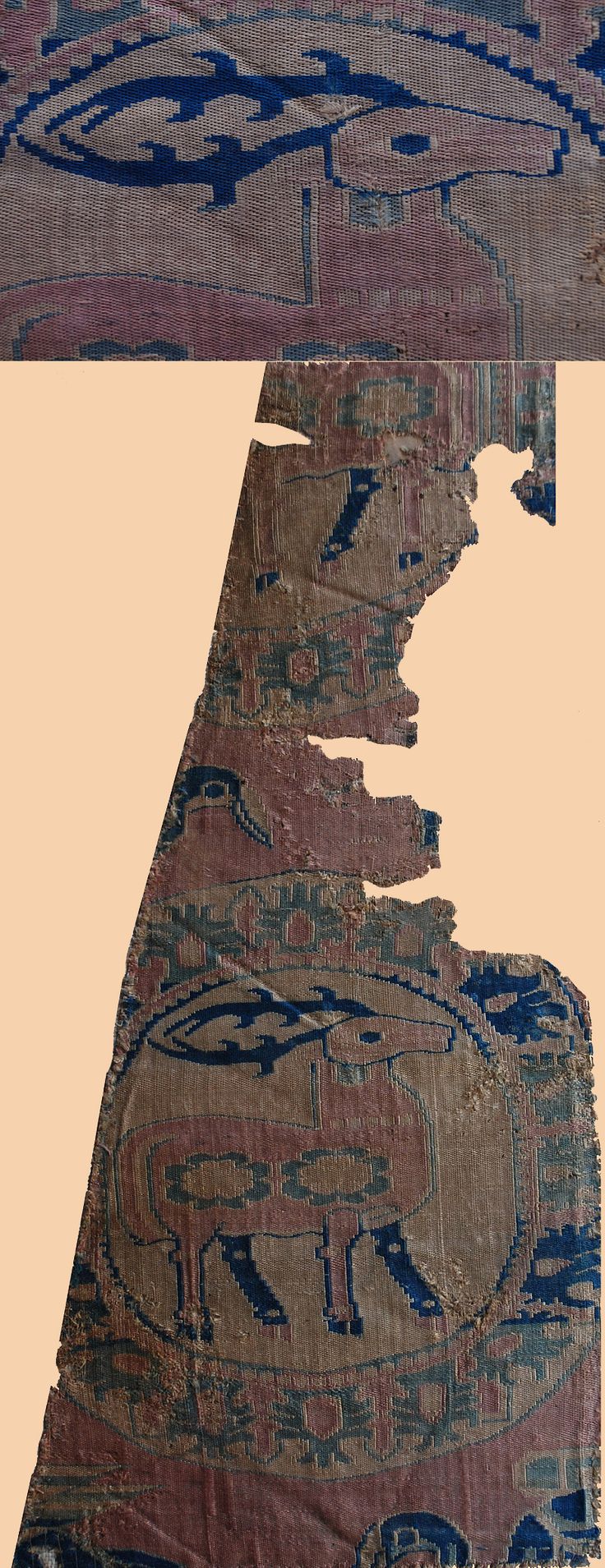 Sassanid Dynasty Silk Textile TextilesWallpapers Pinterest 736x1909