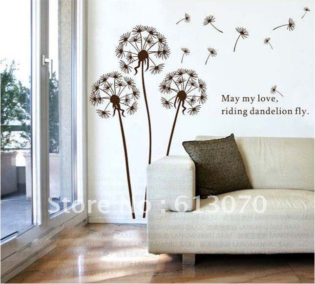  stickers wallpaper home decoration bedroom walls decal Free shipping