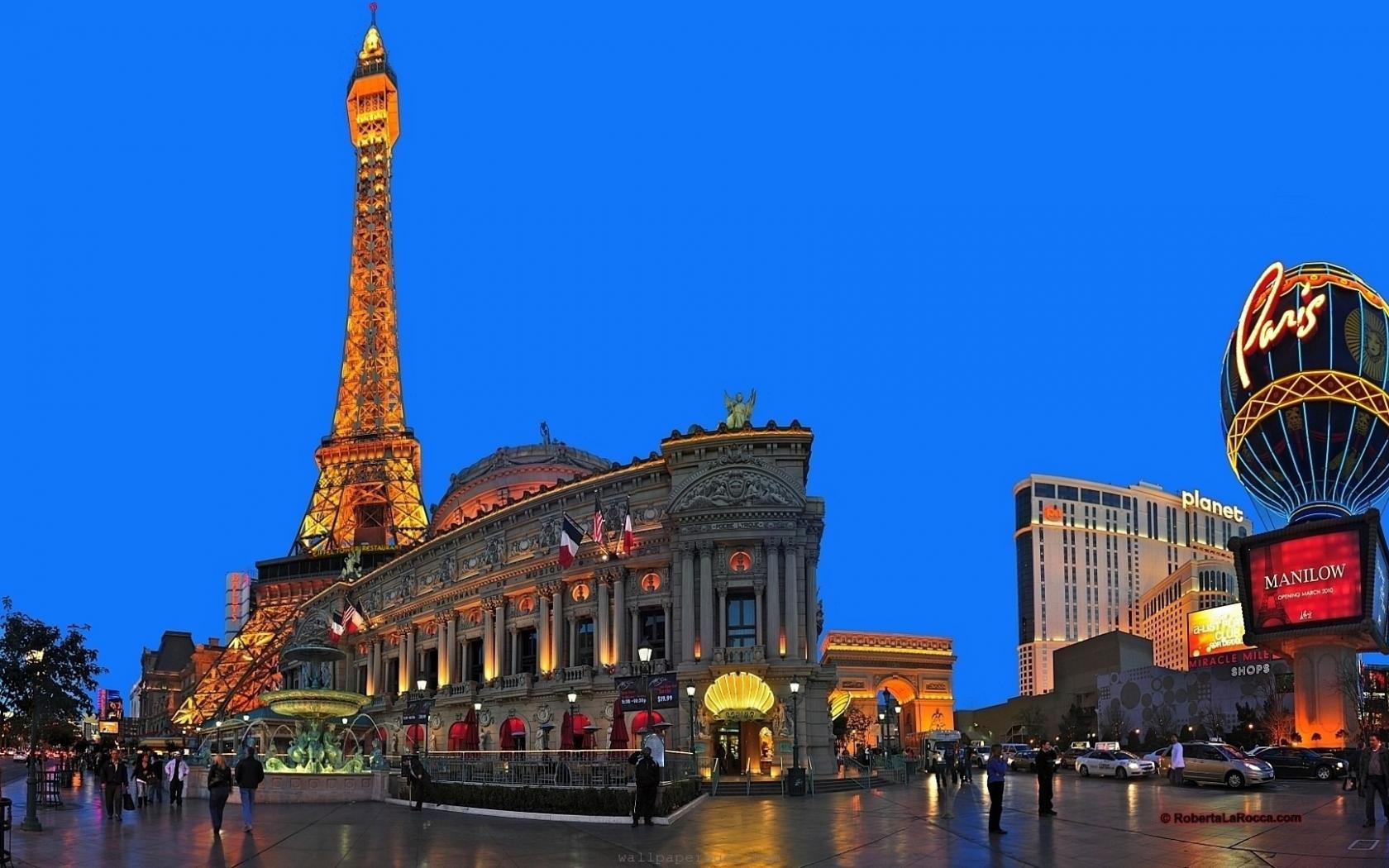 Las Vegas Night City Lights HD Background Pixel