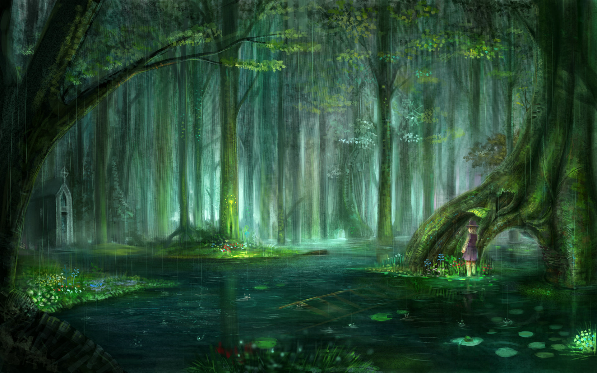 Enchanted Forest Desktop Wallpaper Hd Background Of Your