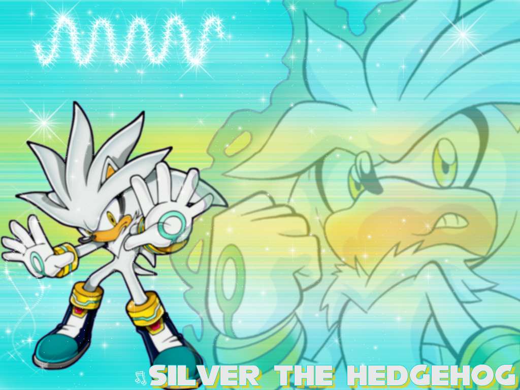 Silver The Hedgehog Wallpaper by NatouMJSonic on