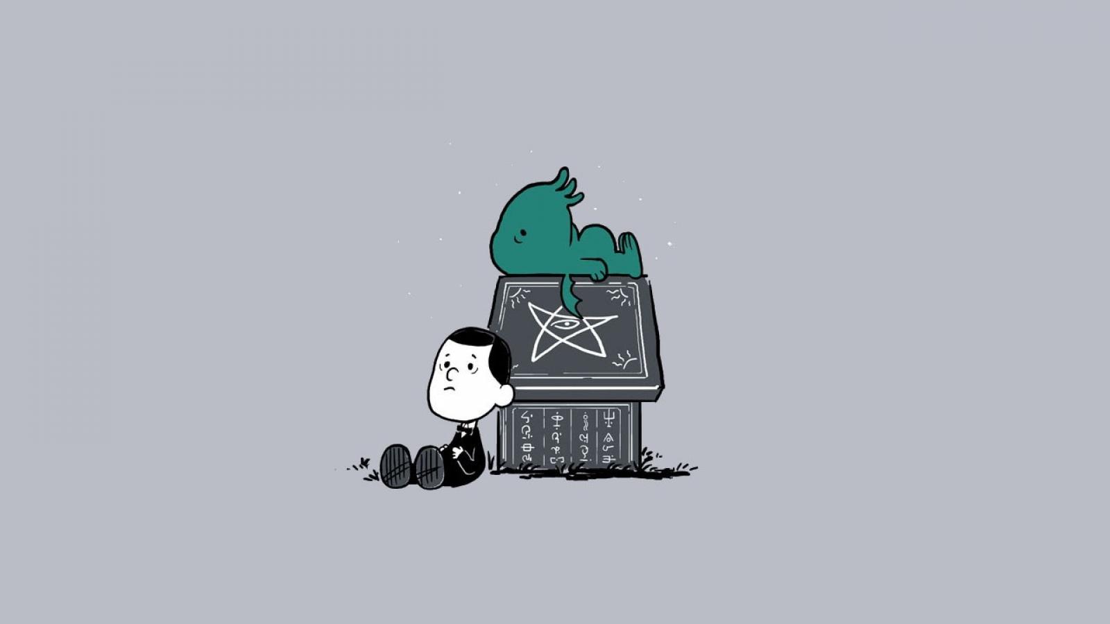Cthulhu Snoopy Lovecraft Wallpaper