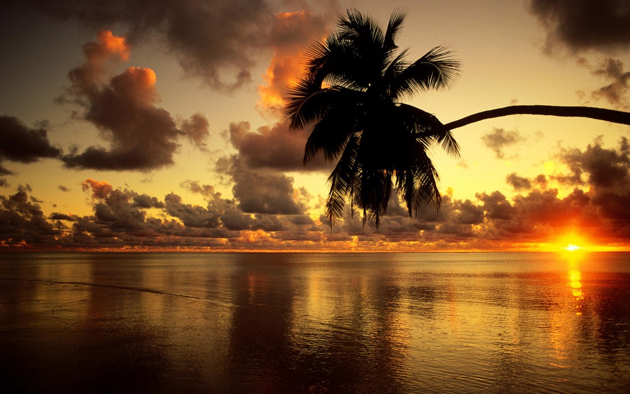 Beach Sunrise Desktop Wallpaper