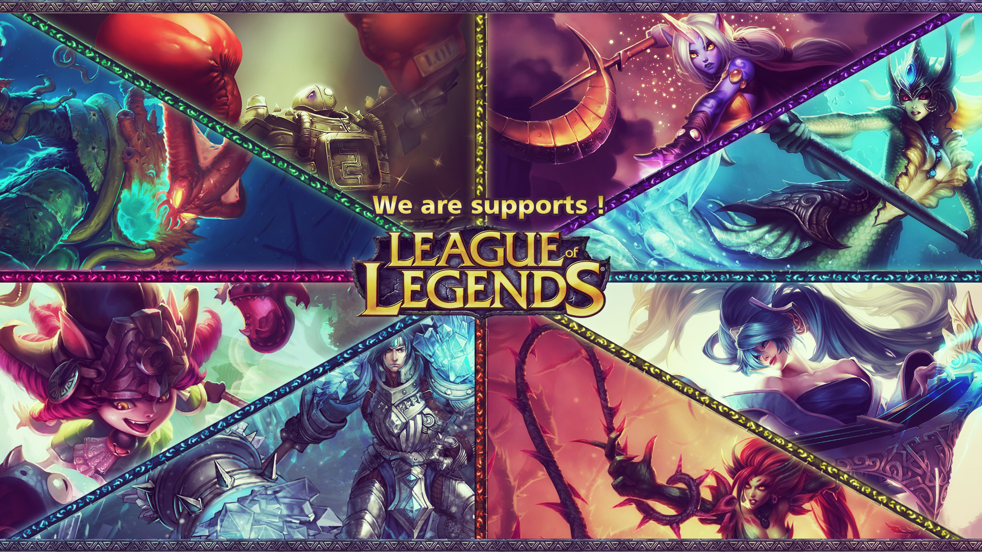 League of Legendes Supports Wallpaper by Utitake