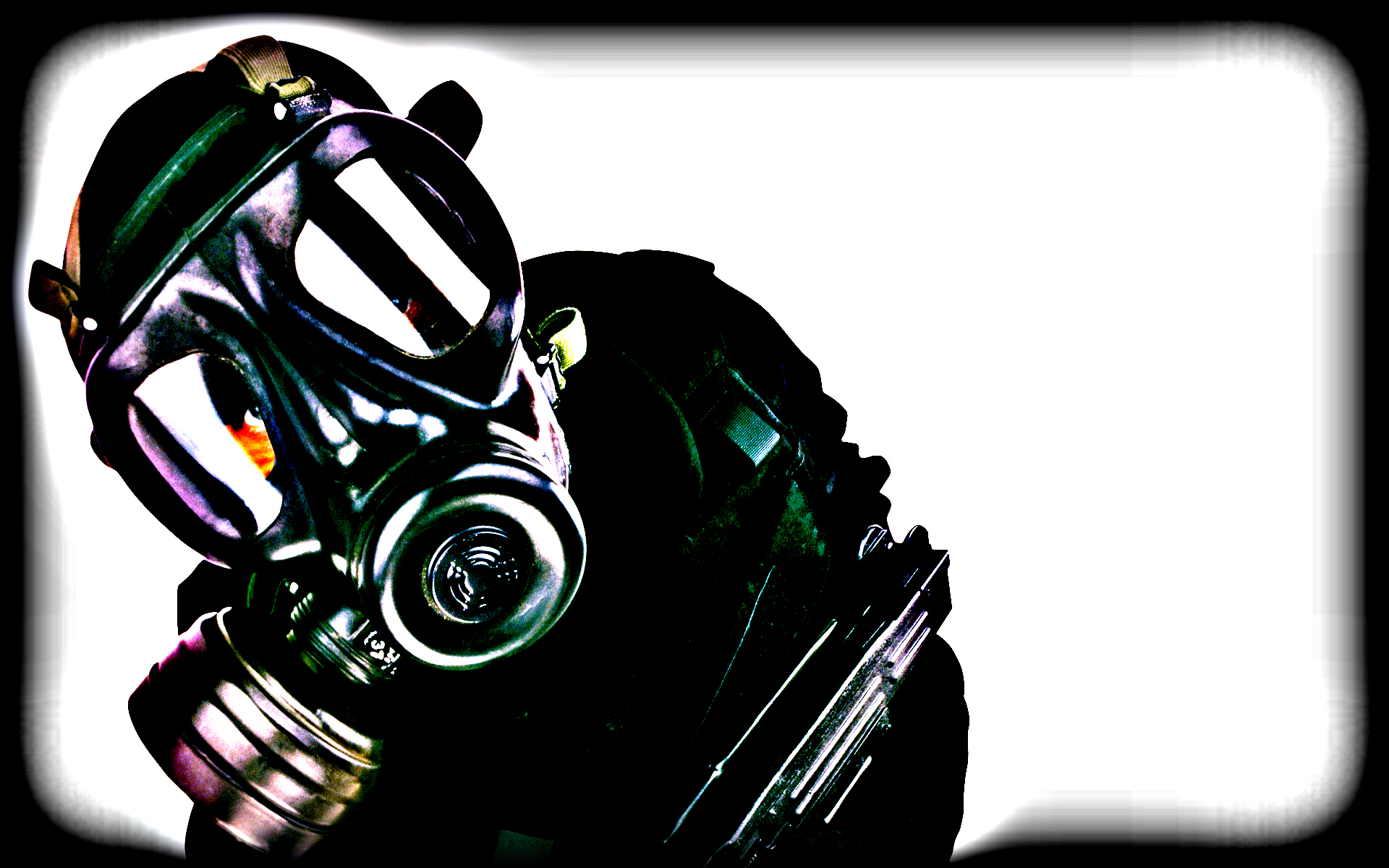 Dark Horror Anarchy Gas Mask Art Wallpaper