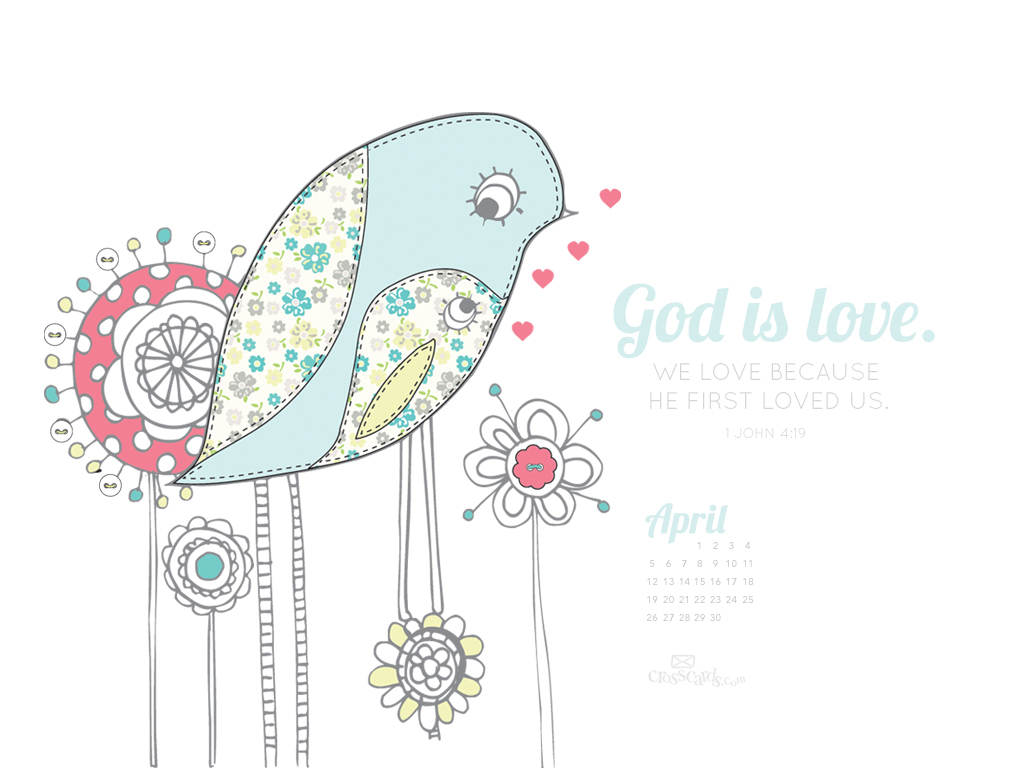 God Is Love Desktop Calendar Monthly Calendars Wallpaper