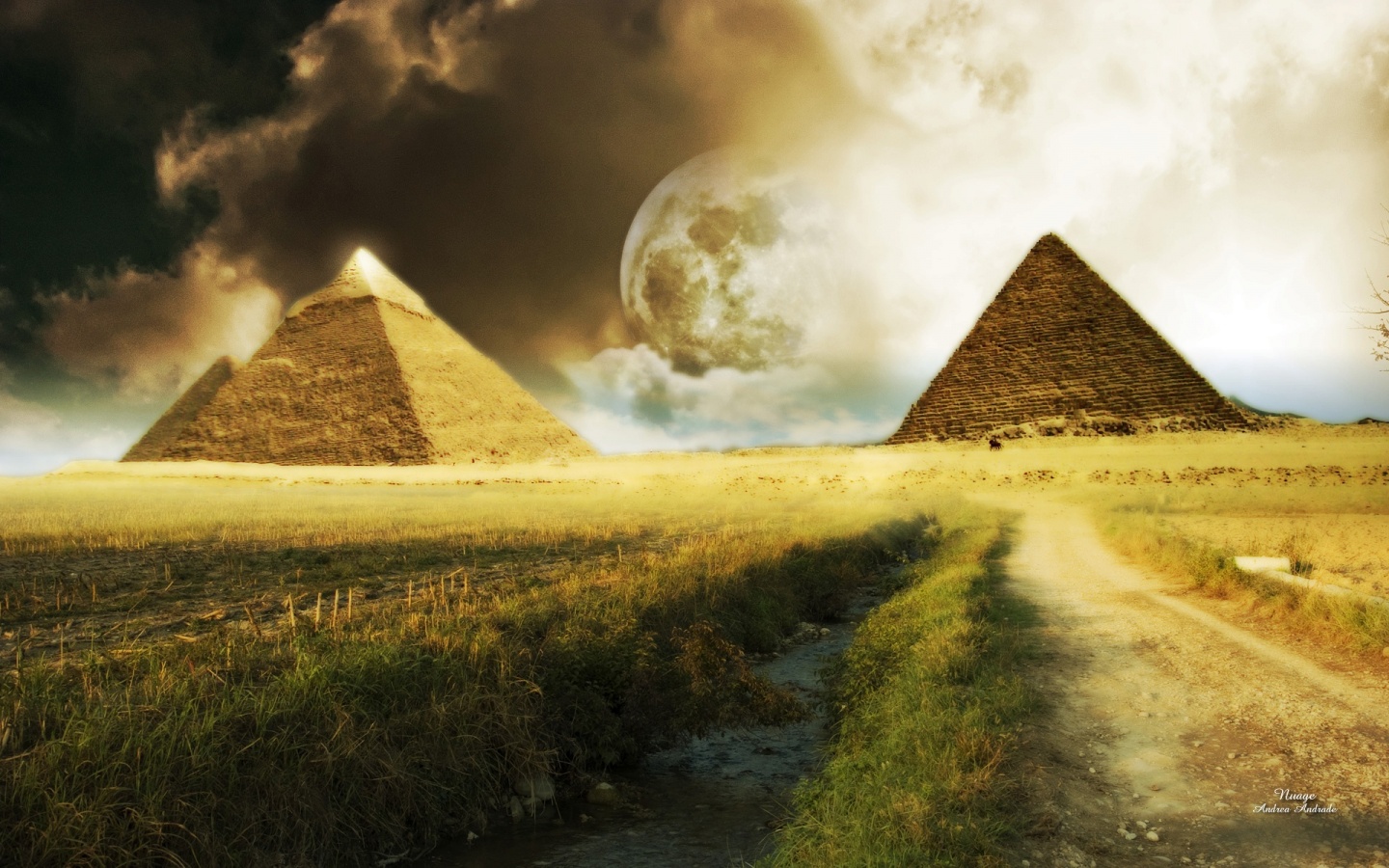 Pyramids Landscape Egypt Is A Heaven Wallpaper