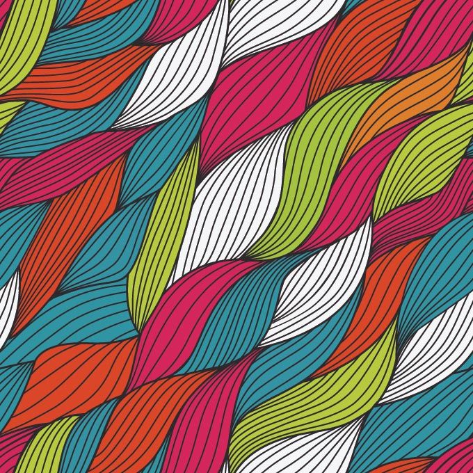 Abstract Colorful Yarn Background Vector
