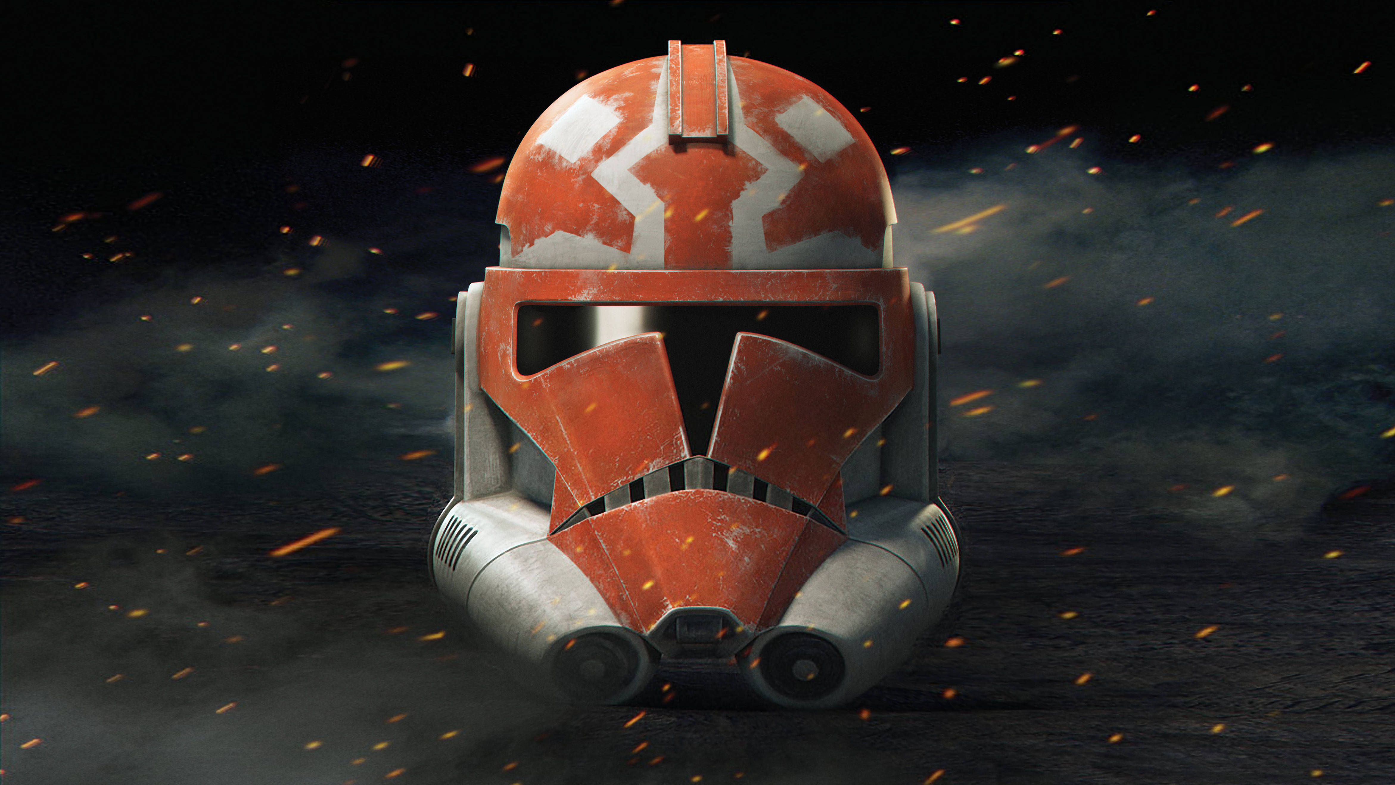 En Star Wars Clone Trooper Kopf Wallpaper