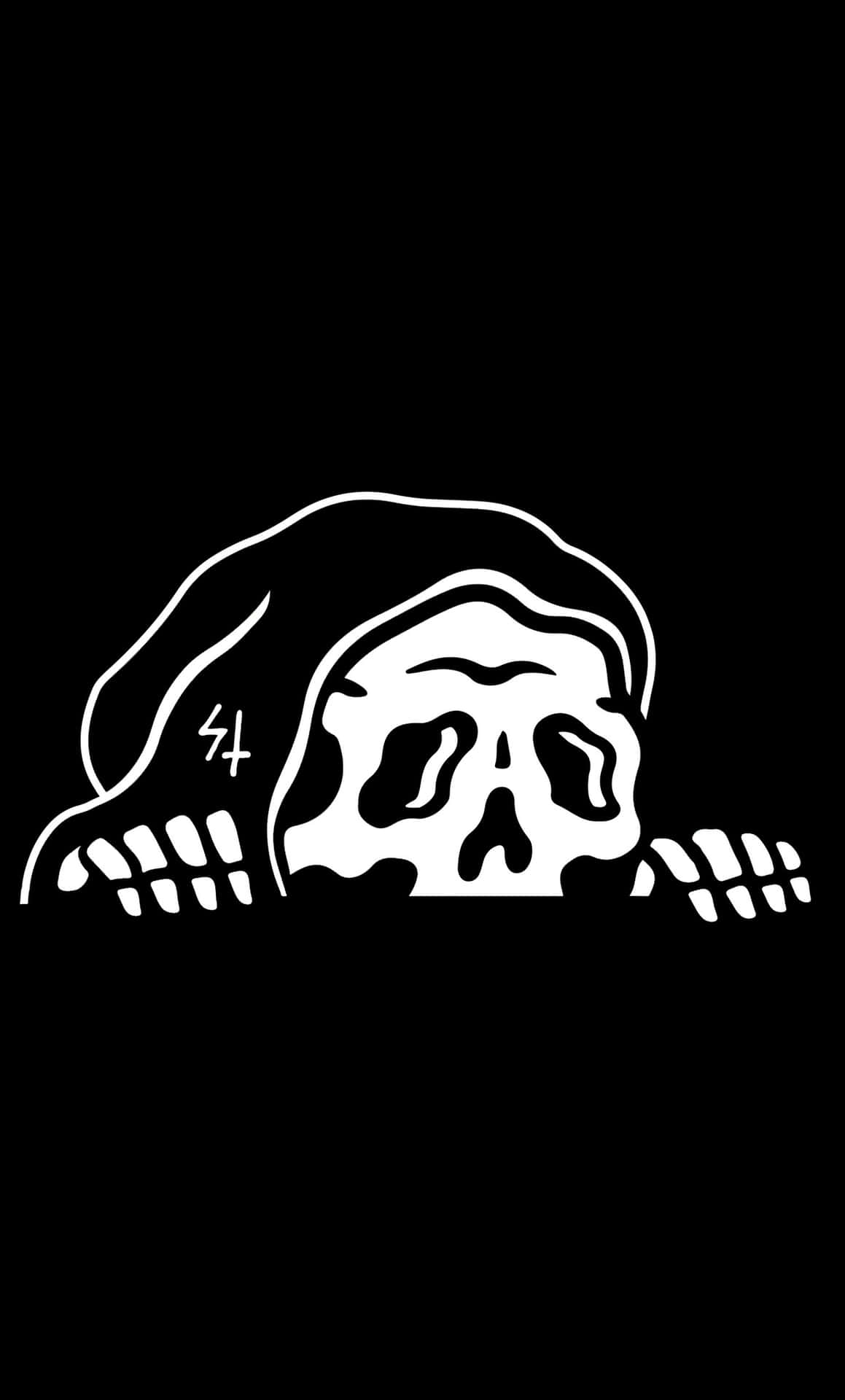 Black Skeleton Wallpaper