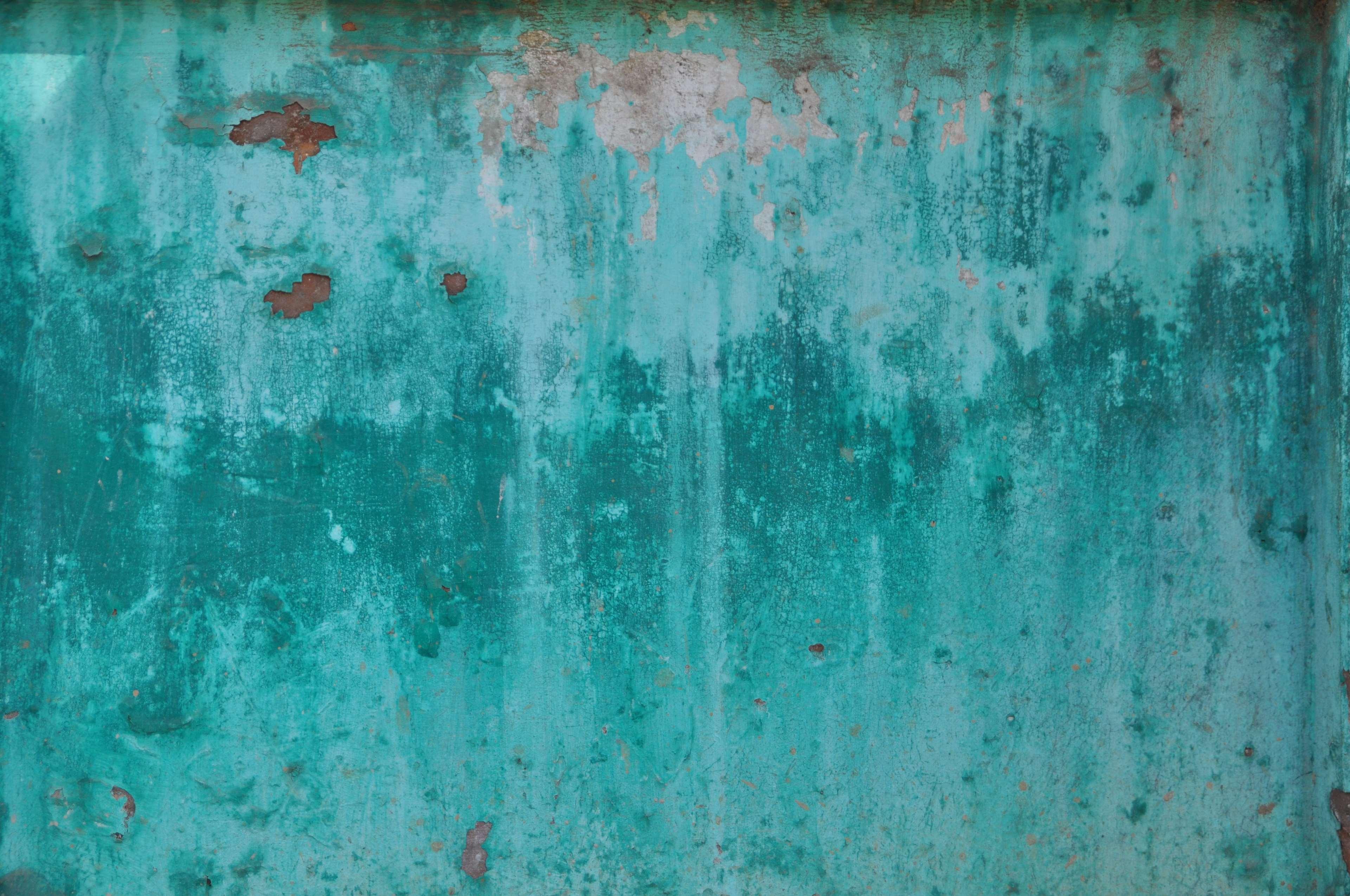 Background Corrosion Metal Old Rusted Sheet Turquoise
