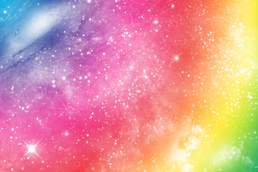 Rainbow Space Wallpaper by TsukineSara on