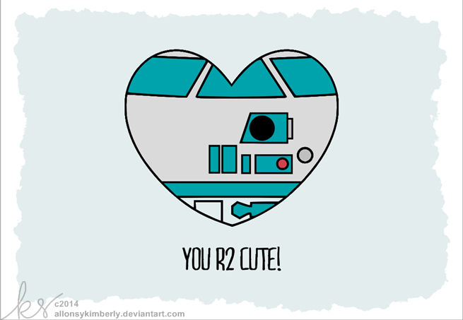 You R2 Cute R2d2 Star Wars Valentine By Allonsykimberly On
