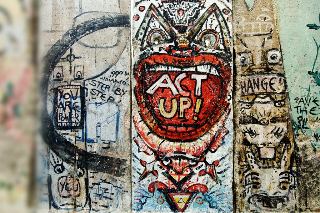 Act Up Berlin Wall Wallpaper By Mjag