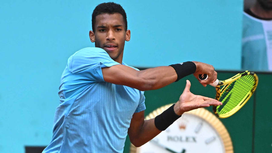 Felix Auger Aliassime Rolex Timekeeper Wallpaper