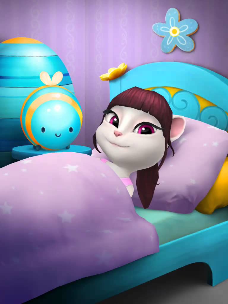 [My Talking Angela] Giggling for new wallpaper and bedding