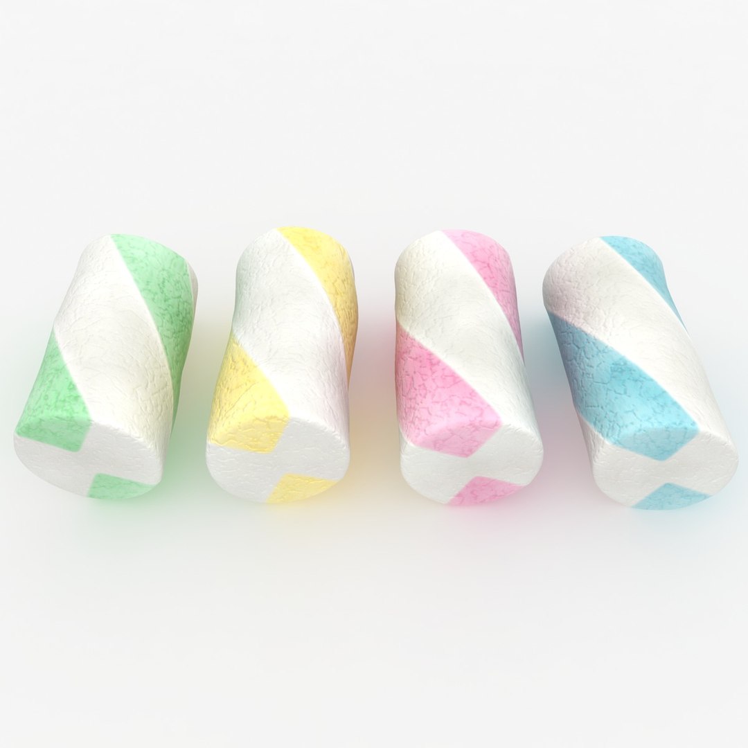 3d Marshmallow Colors Model Wallpaper