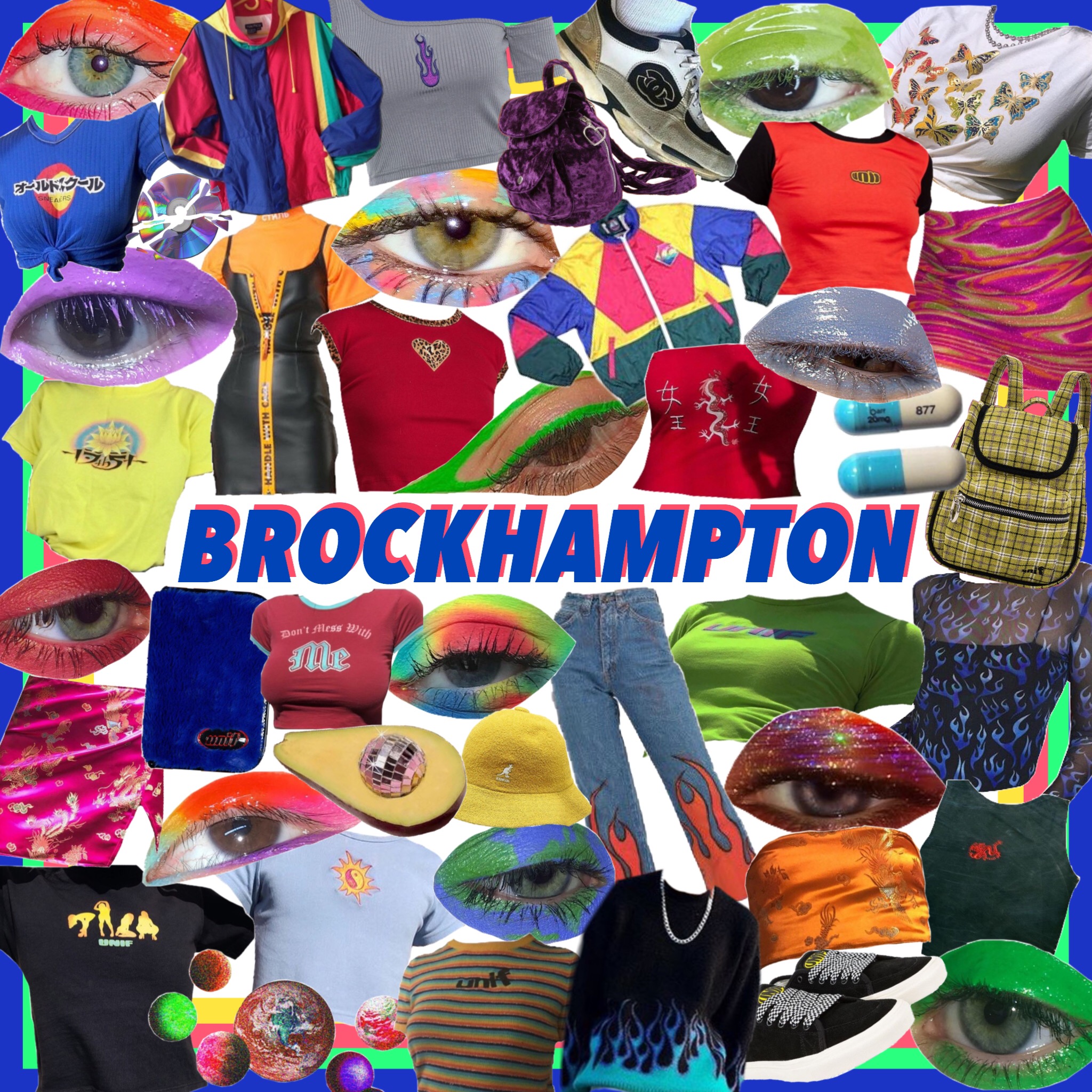 Toedit Unif Brockhampton Aesthetic Moodboard Colour