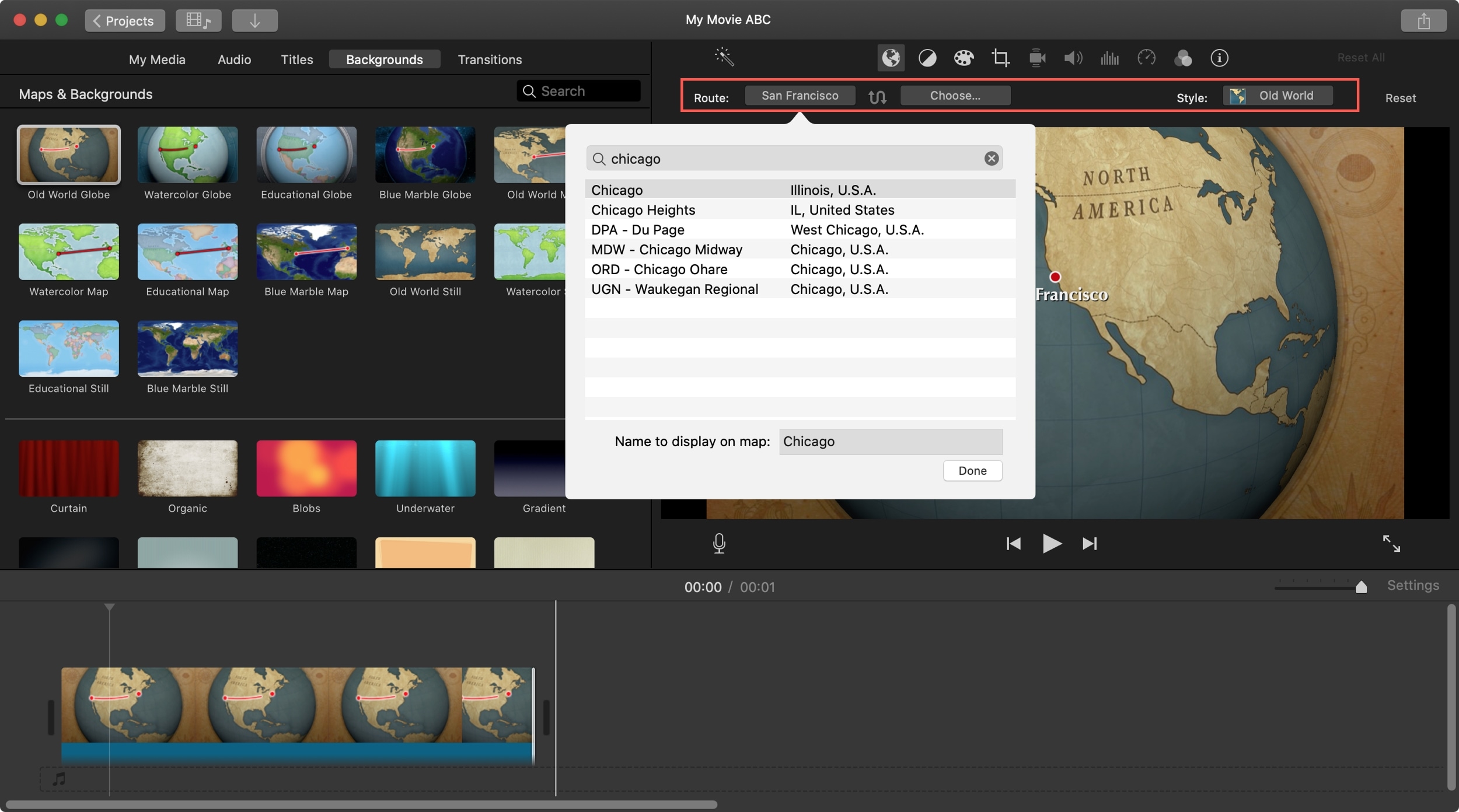 How To Use Animated Travel Map Background In Imovie