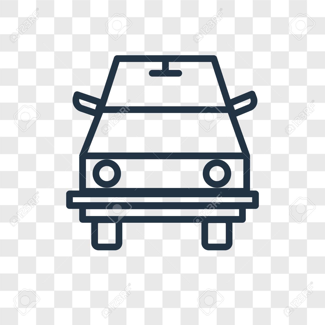 Road Sweeper Vector Icon Isolated On Transparent Background