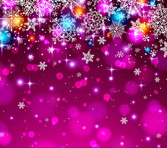 Purple Snowflake Wallpaper