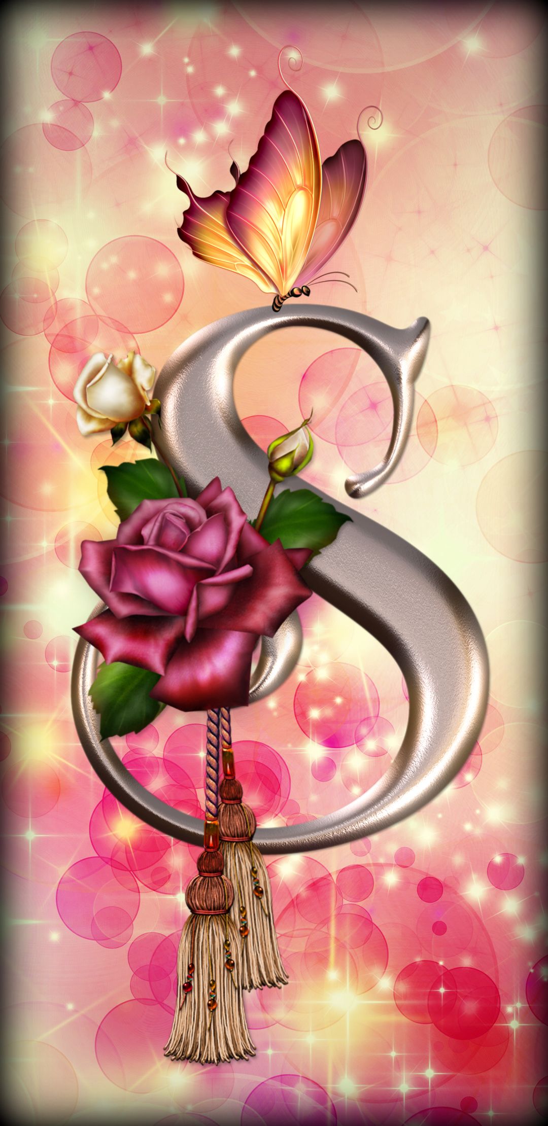 Stylish S Letter Wallpaper