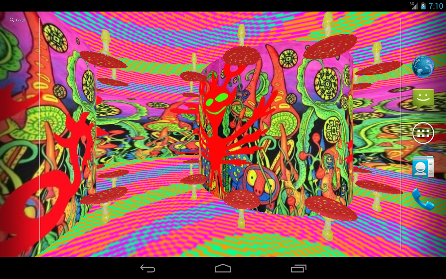 Description Cool Psychedelic Live Wallpaper In Fool 3d Mushrooms With