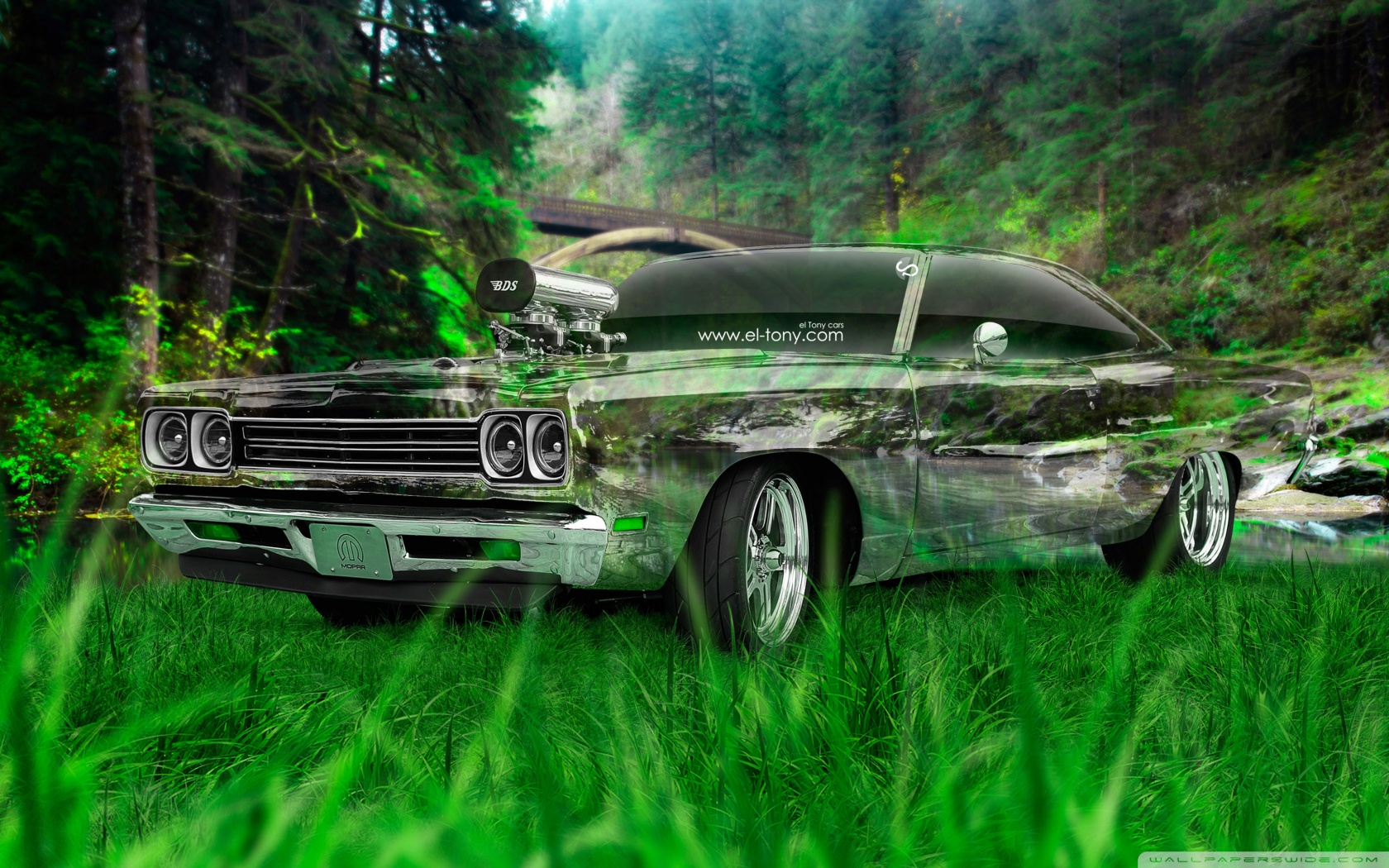 Plymouth Road Runner Tuning Muscle Phone Wallpaper By Cameron99
