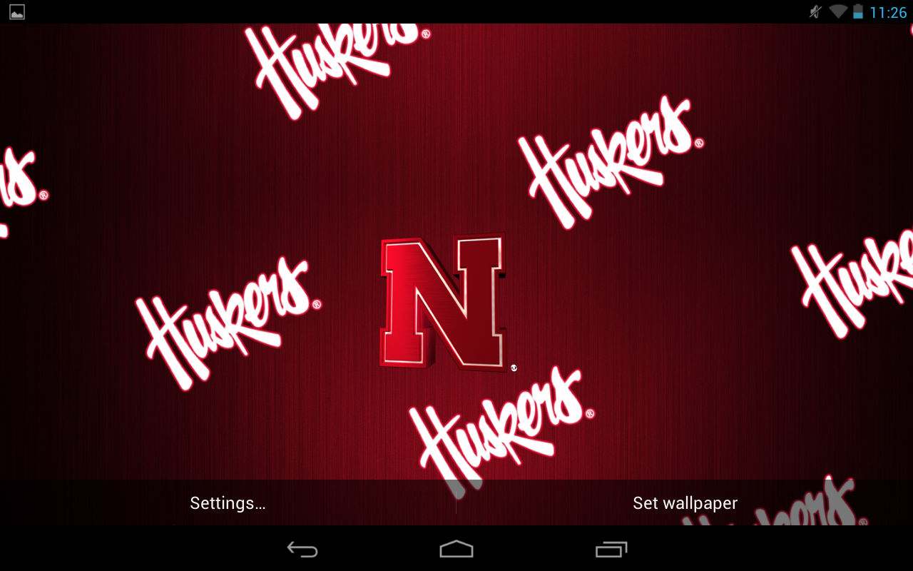 Nebraska Cornhuskers Live Wallpaper With Animated 3d Logo Background