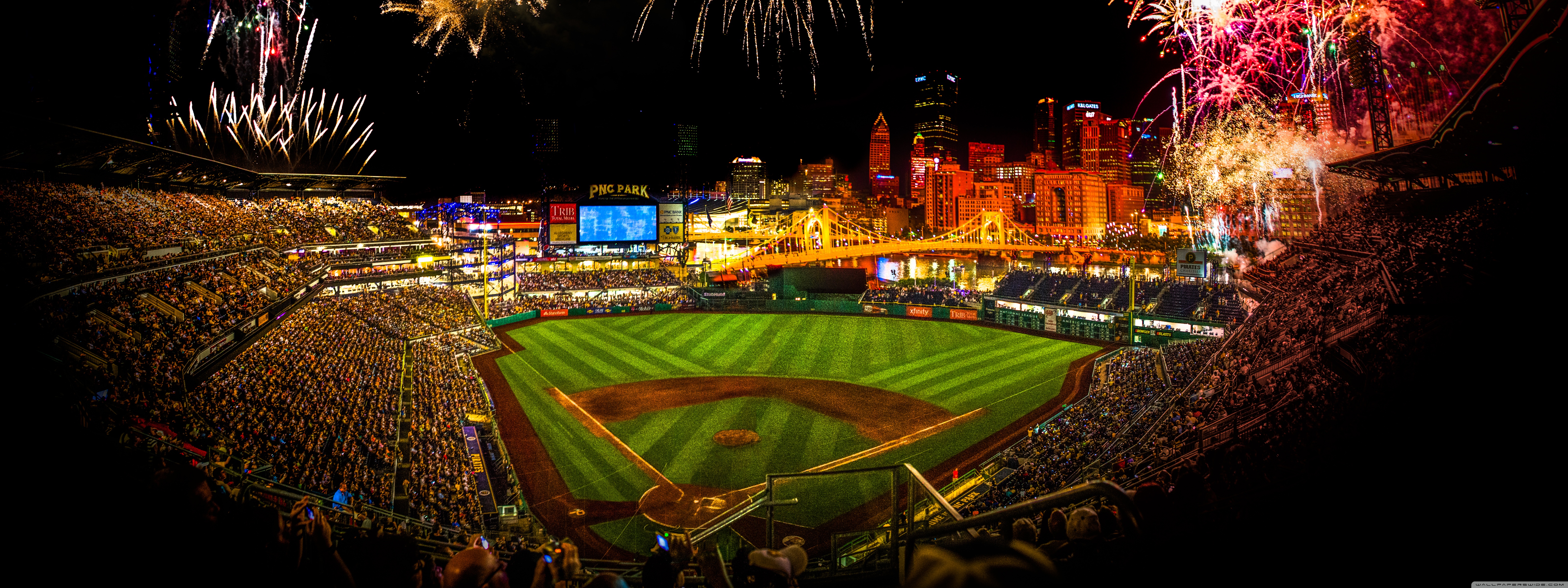 Pnc Park Fireworks Ultra HD Desktop Background Wallpaper For