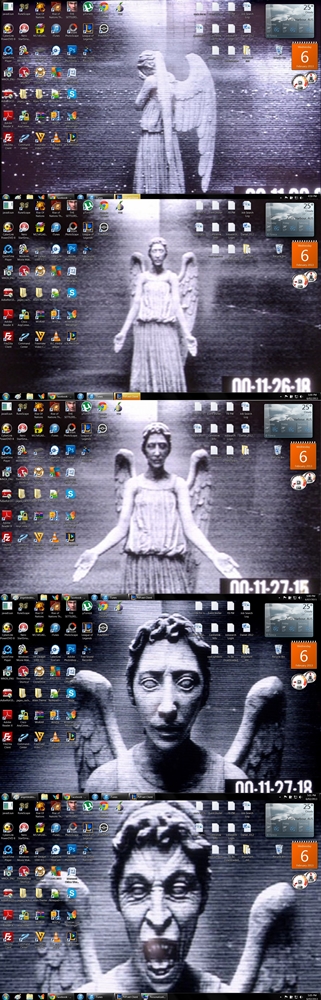 Doctor Who Weeping Angel Changing Desktop By Cerebral Delirium On