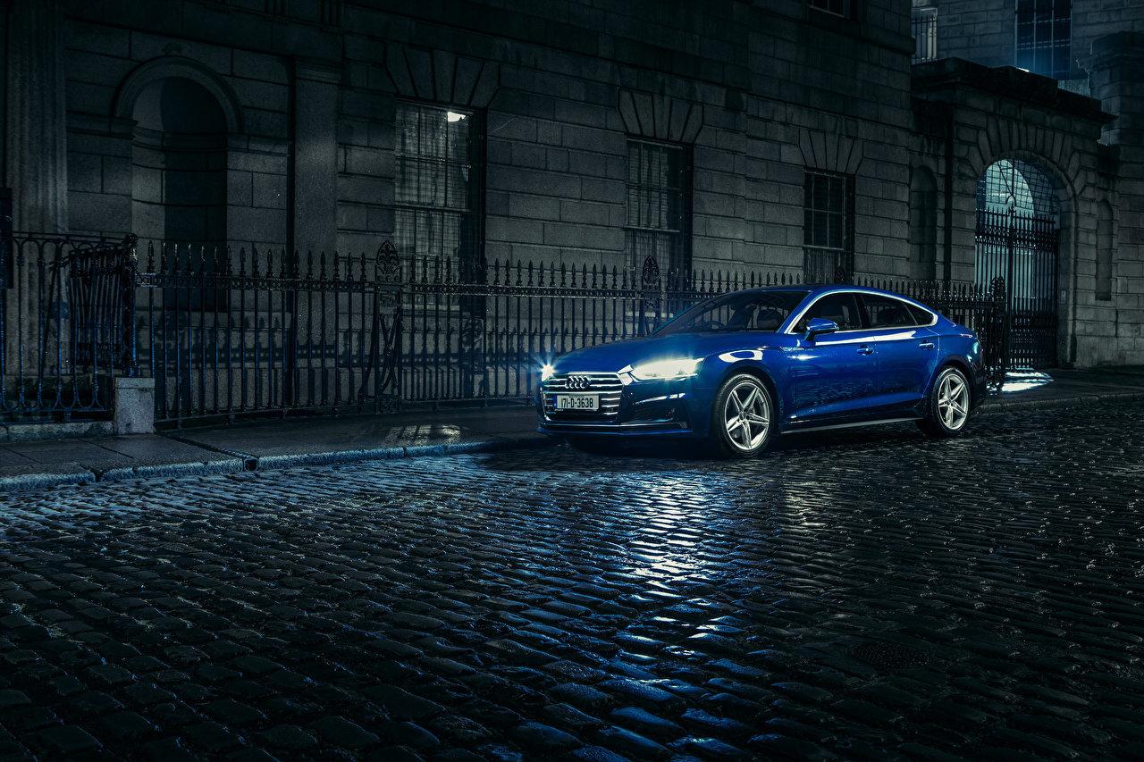 Image Audi A5 Sportback Tdi Quattro S Line Blue Street