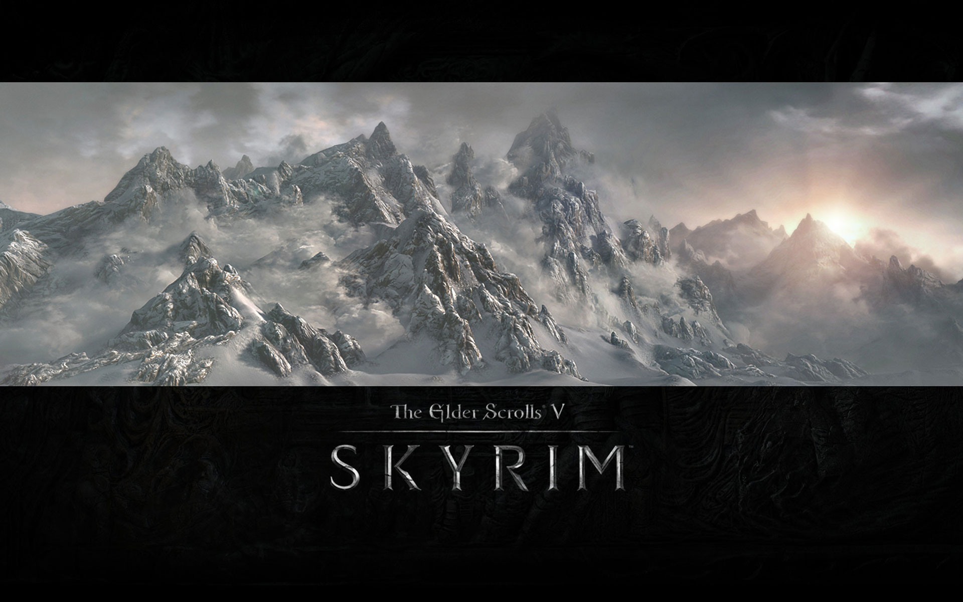 Games Wallpaper Tes V Skyrim Mountains