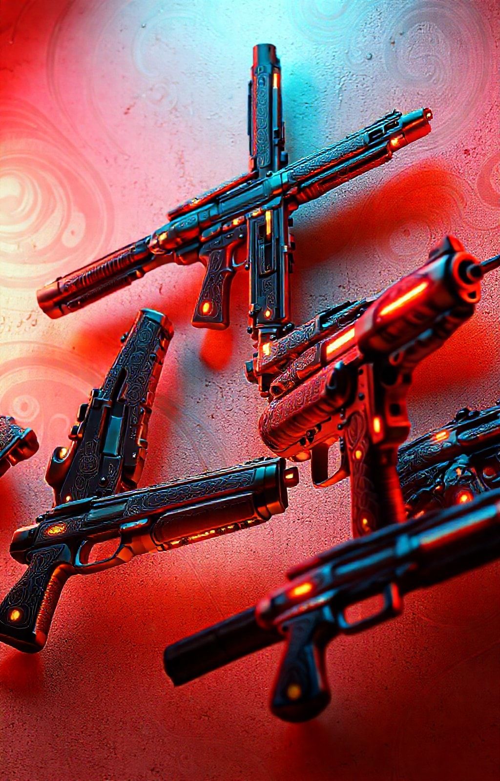 3d Guns Wallpaper