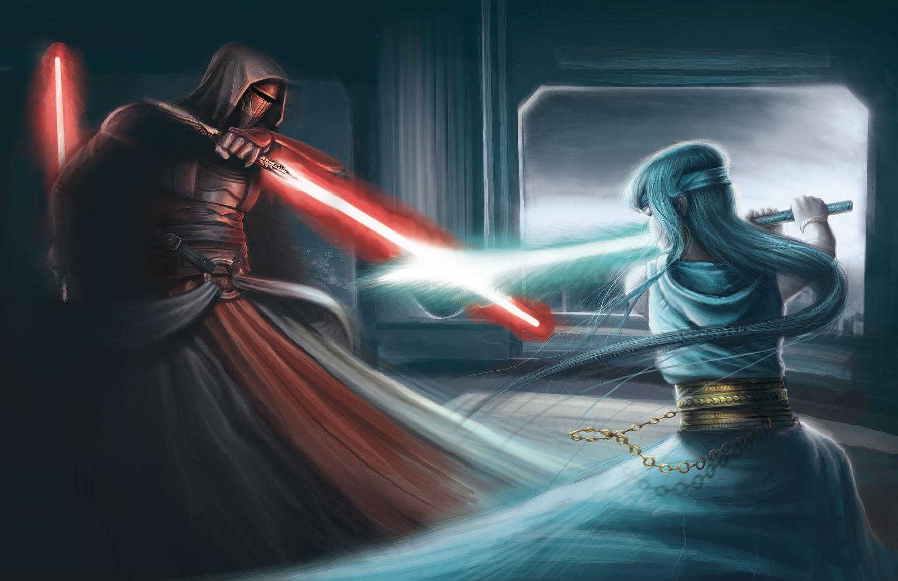 Wallpaper Star Wars Fight