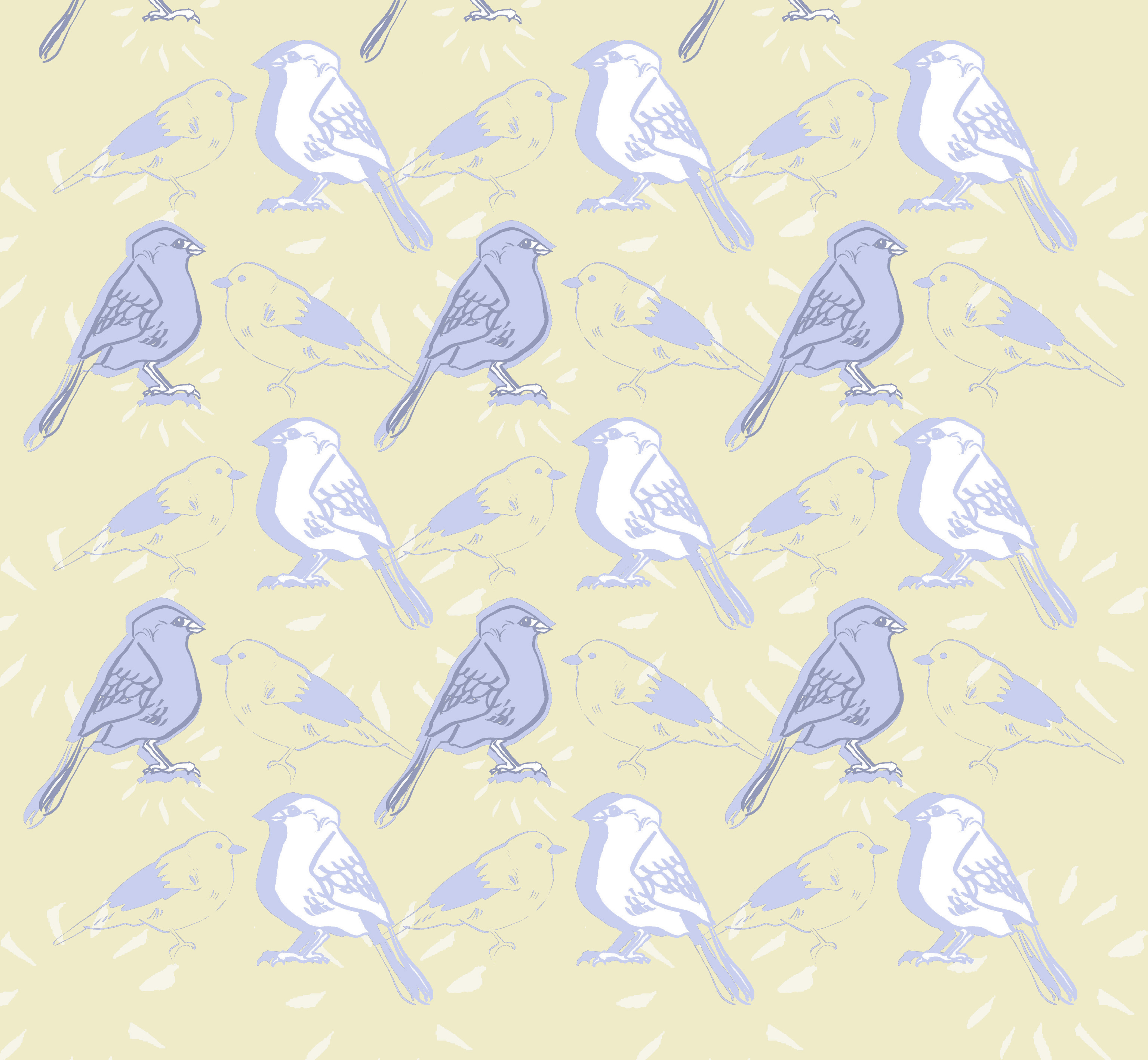 Bird Pattern Wallpaper