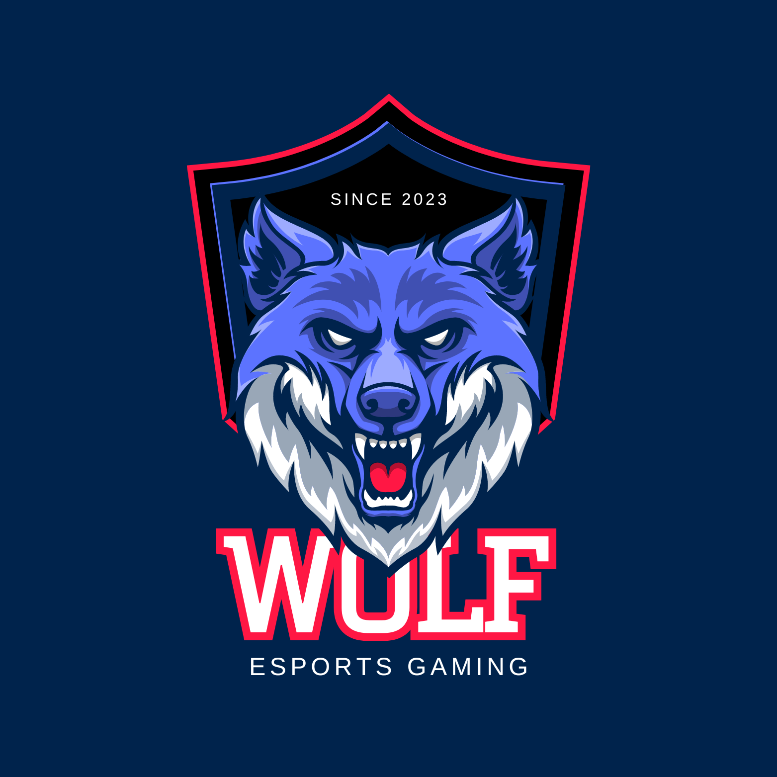 Black And Red Modern Esports Gaming Logo Wallpaper