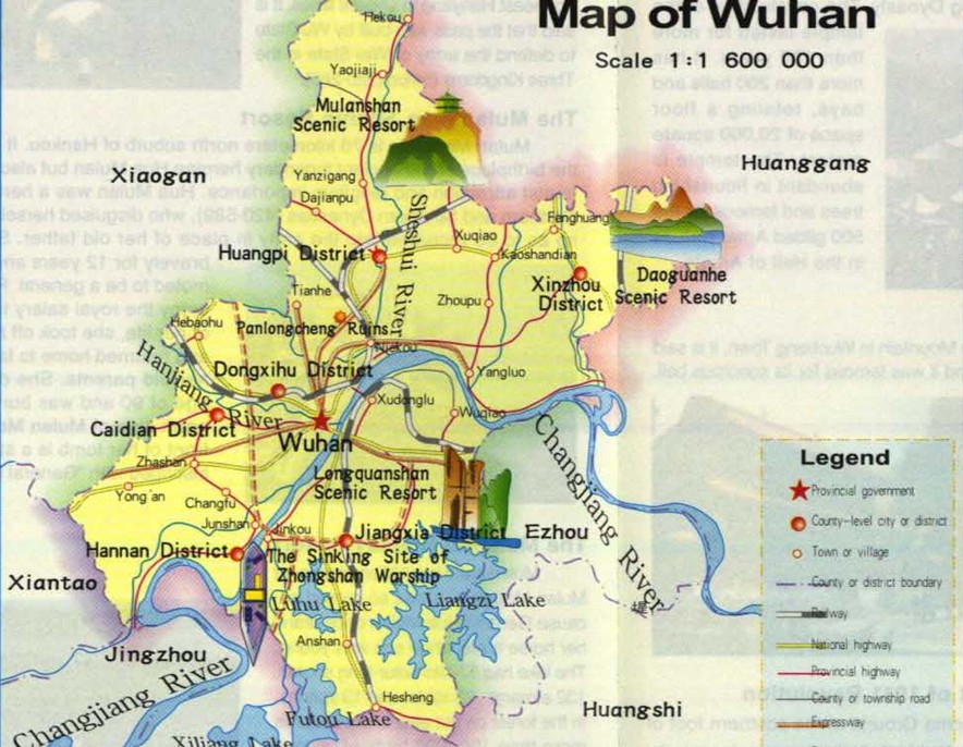 Image Wuhan China Map