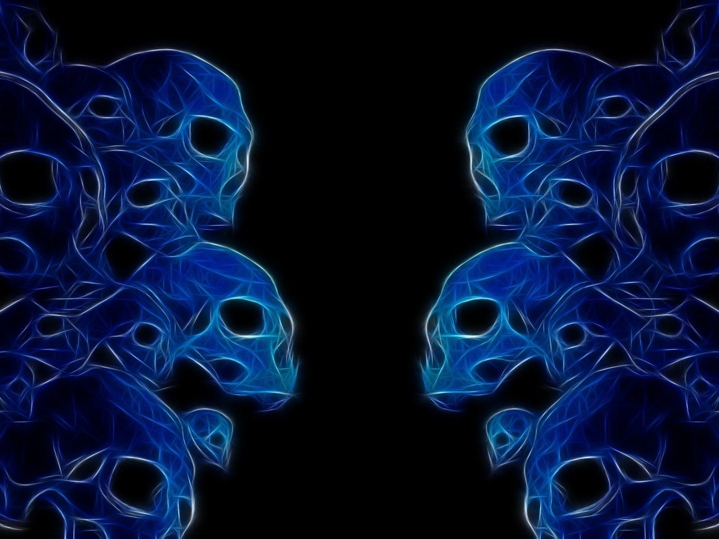 Related Pictures Blue Skull Wallpaper The Neon