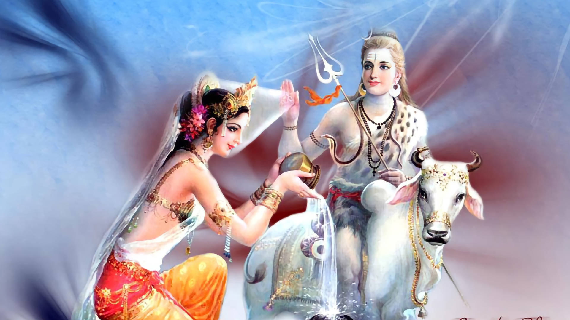 Lord Shiva Parvati Image HD 1080p 3d Wallpaper