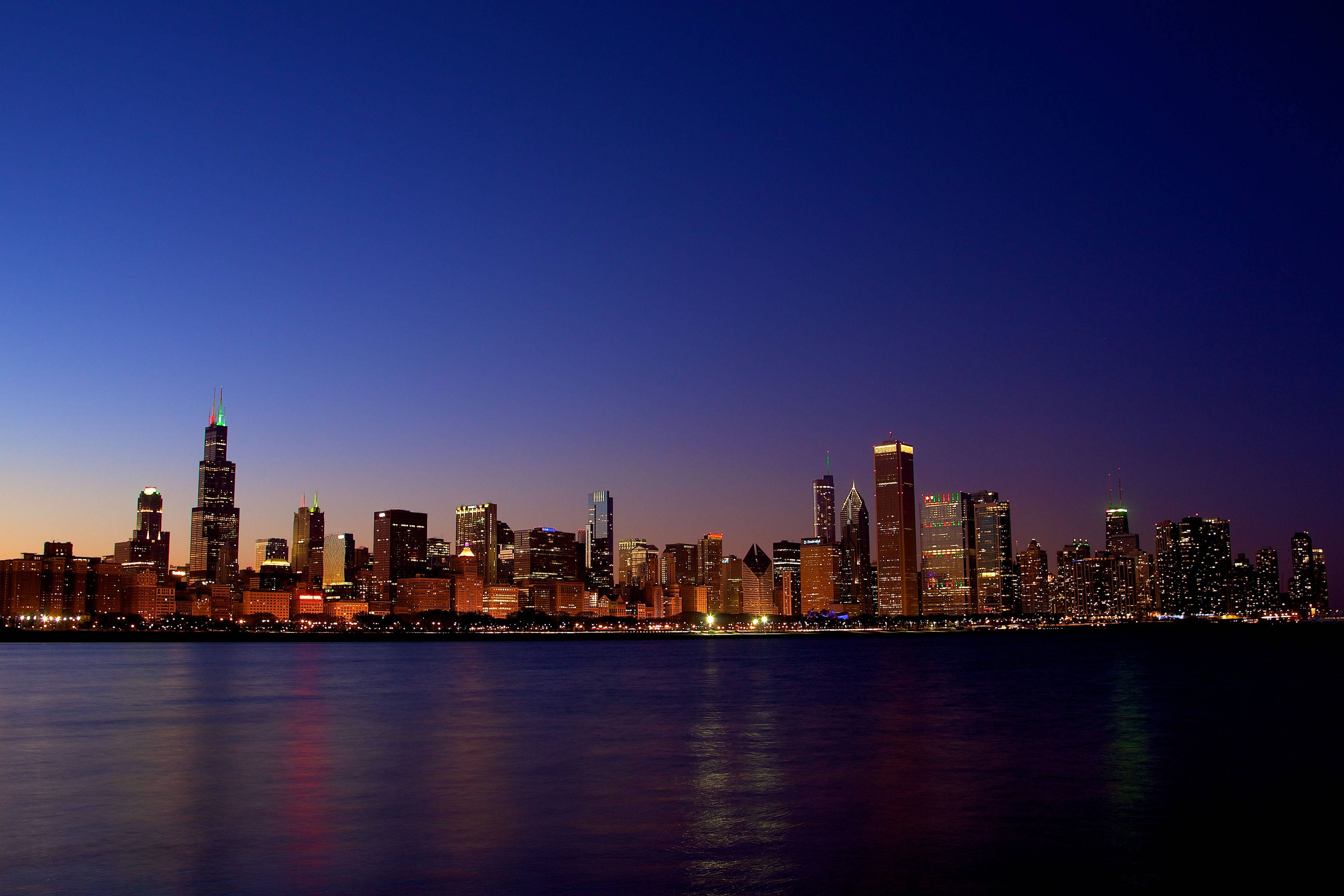 Chicago Skyline Backgrounds 3840x2560