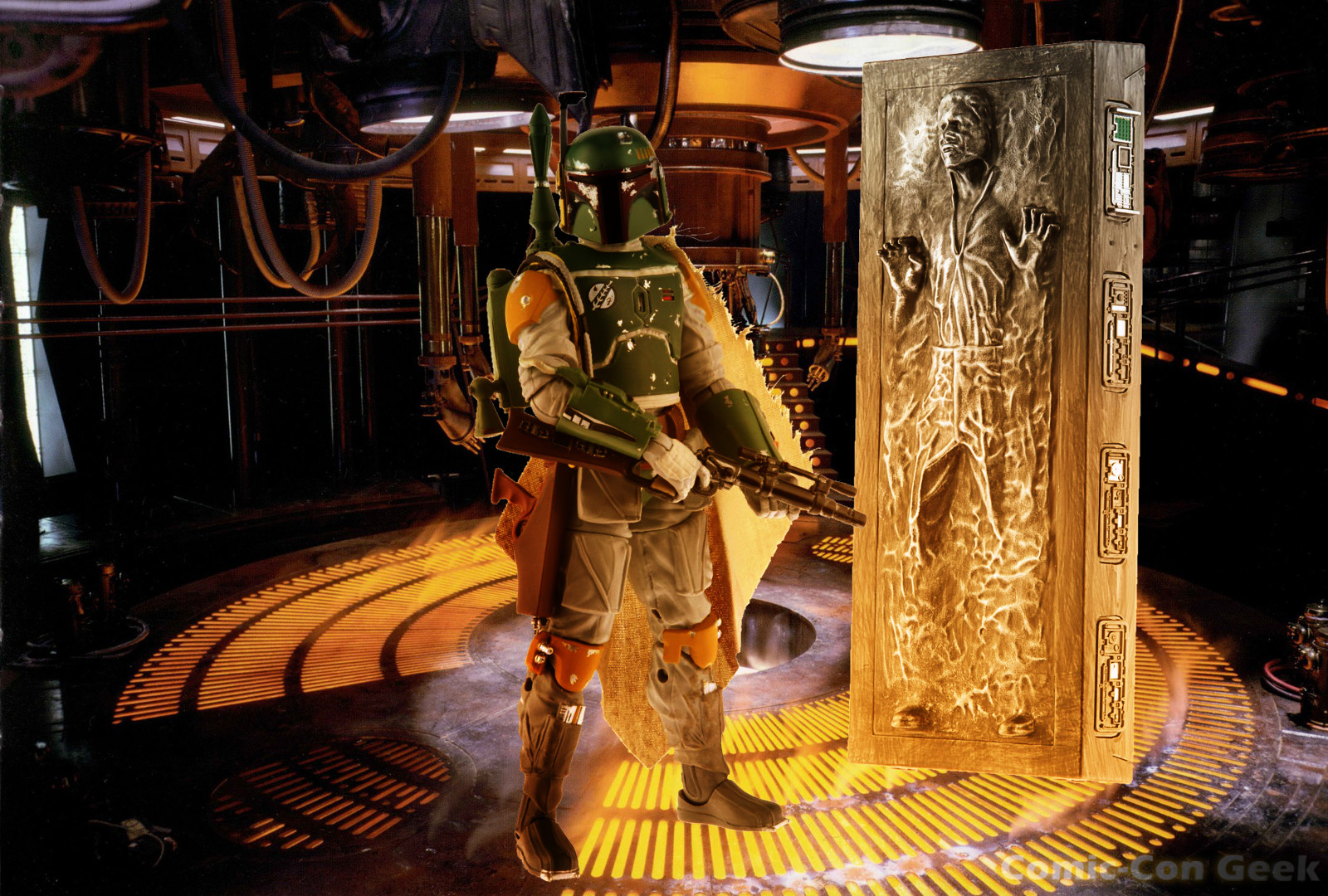 Ic Con Boba Fett And Han Solo In Carbonite Sdcc Exclusives