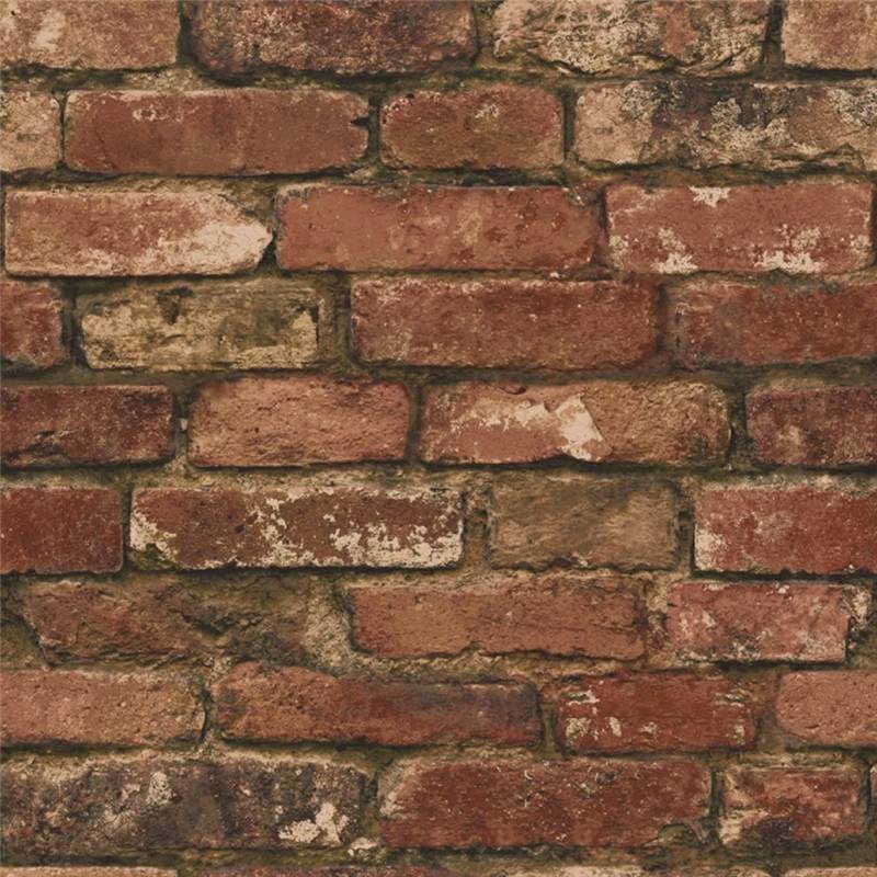 Brown Realistic Fd31285 Rustic Brick Fine Decor Wallpaper
