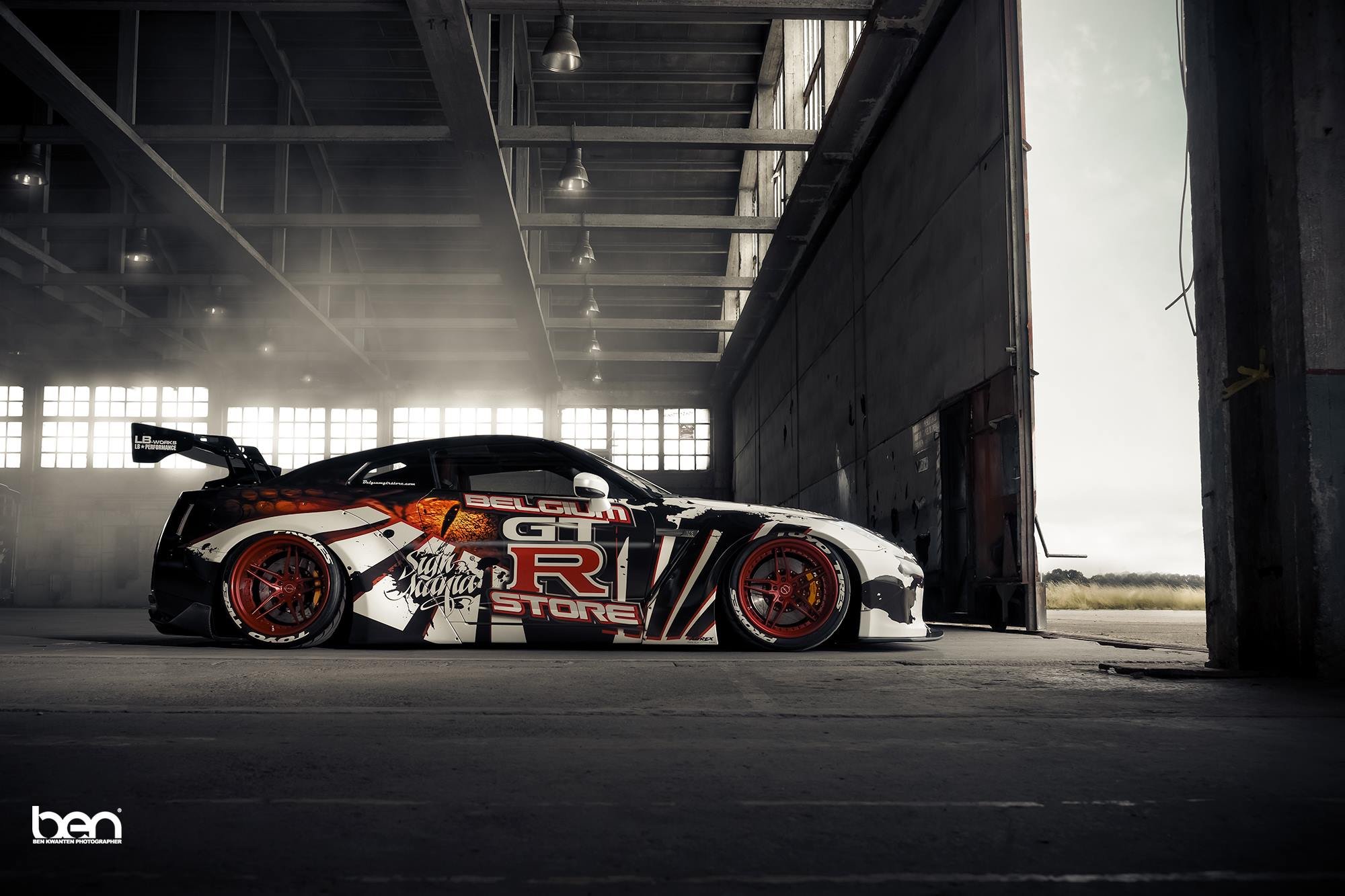 Liberty Walk Nissan Gt R Cars Coupe Modified Wallpaper Background