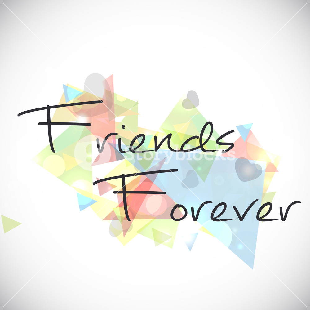 Happy Friendship Day With Stylish Text On Colorful Abstract