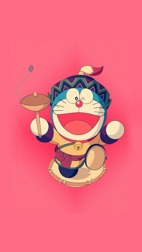 Running Doraemon iPhone Plus And Wallpaper