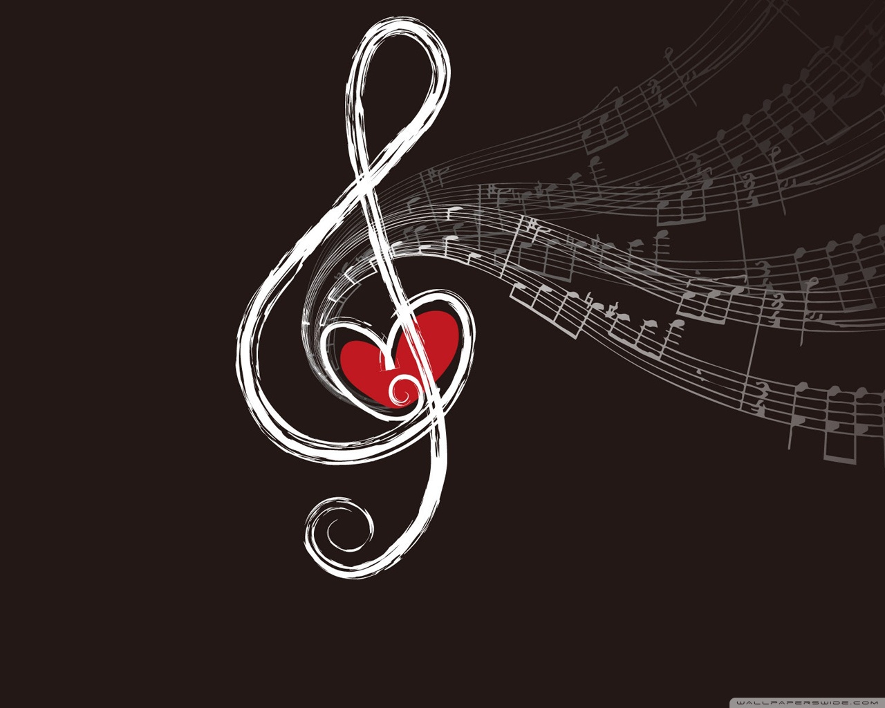 Cool Music Note Background