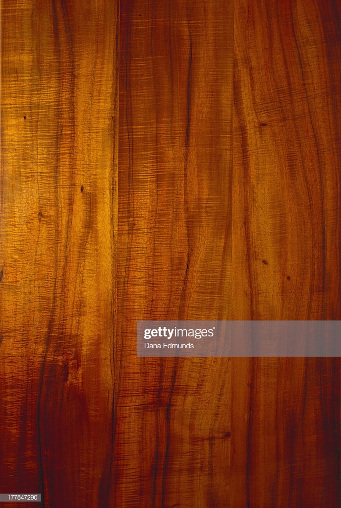 Koa Wood Background Closeup Detail Of Entire Polished Finished