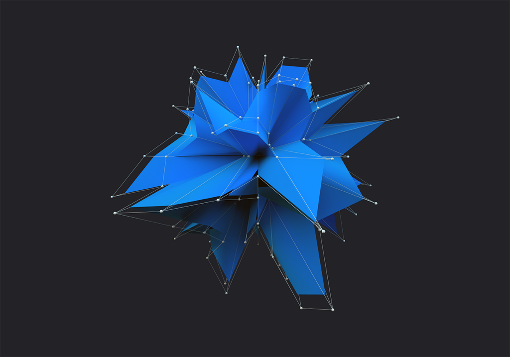 3d Polygon Wallpaper Blue By Error